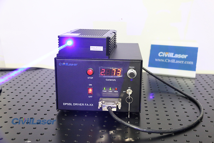 445nm 24W High power Blue Solid-state Laser with power driver